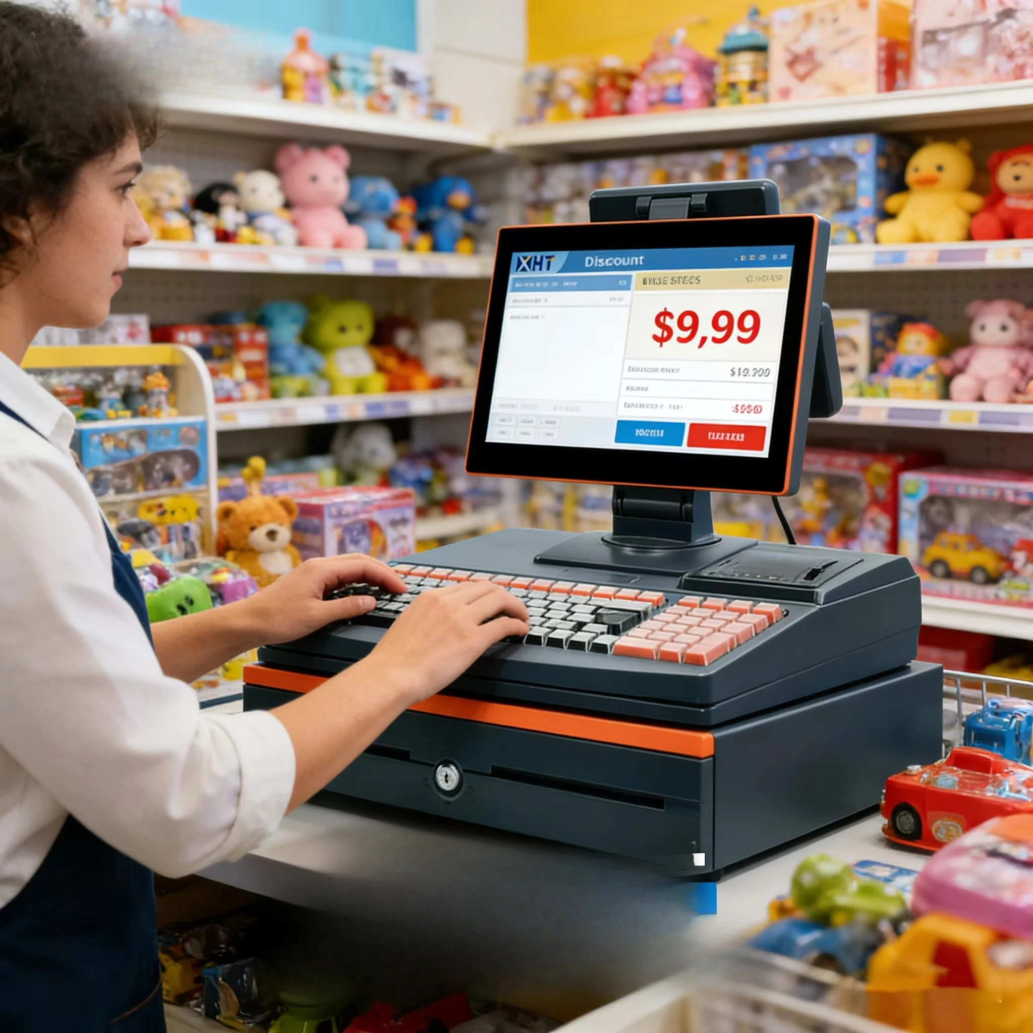 POS System 15.6 Inch Core I3 1366*768 8G 128G SSD With Cash Drawer For Supermarket