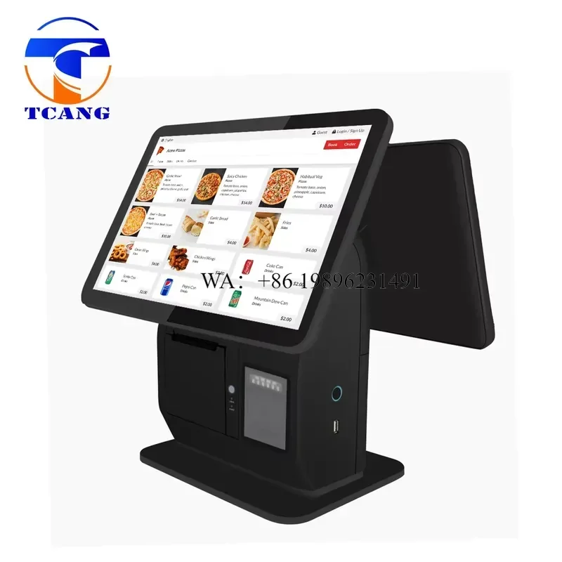 Most Popular All in One 15.6 in Touchscreen POS Terminal Dual Display Software Compatibility Manufacturers Cash Register