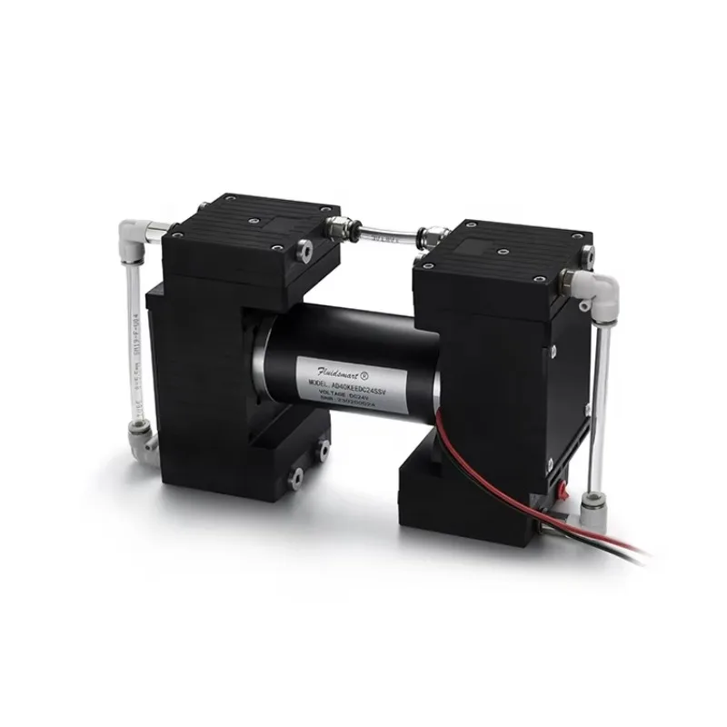 منخفضة الطاقة-990mbar عالية فراغ 24vdc مضخة تفريغ صغيرة مضخة هواء غشائية EPDM 45L/دقيقة تدفق مضخة صغيرة #1