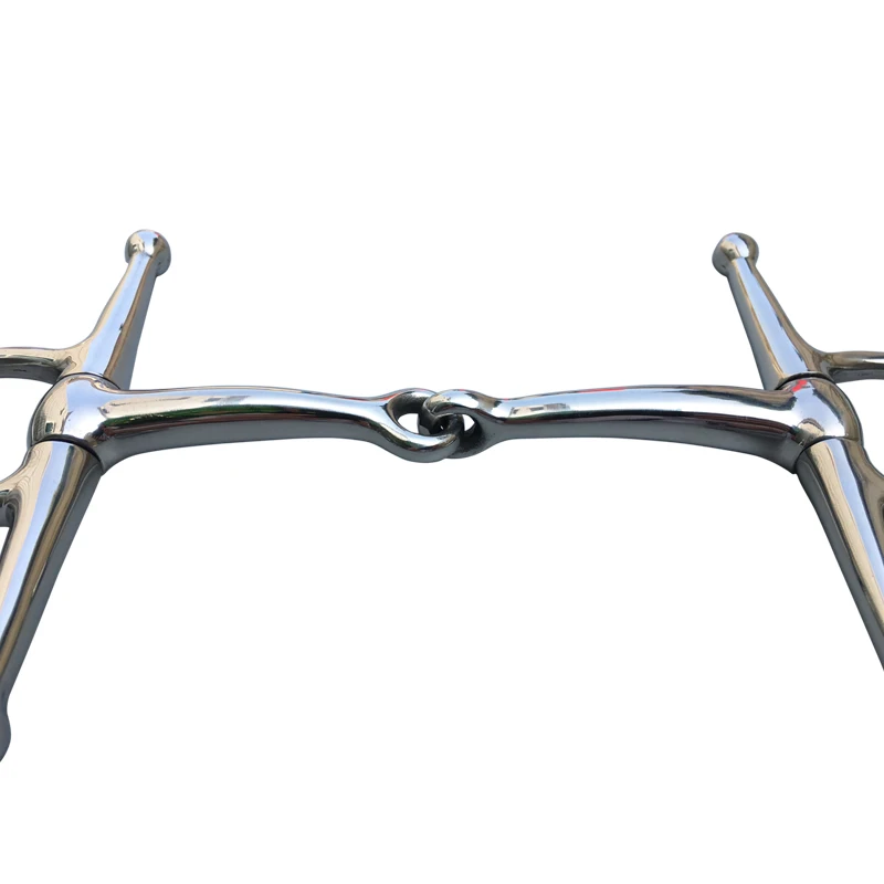 Aço inoxidável Full Cheek Snaffle Bit, Boca De Cobre, Horse Tack, 5 Polegadas