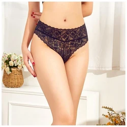 Hip Spice lace panties hollowed out mid-waist sexy seduction breathable teenage briefs hip lift leakproof women's panties