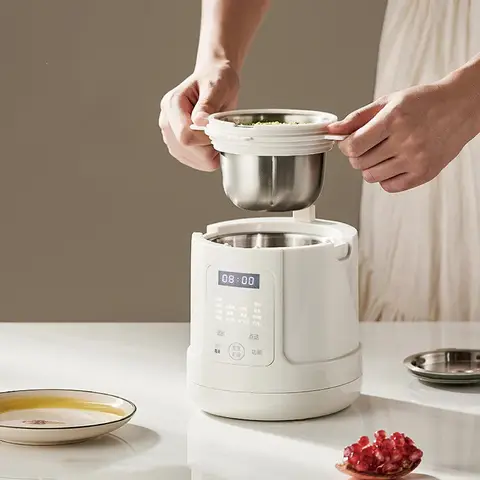 220V Baby Food Processor 304 Stainless Steel Appointment Steam Cooking Rice Paste Machine Multi-function Mixing Grinding Machine