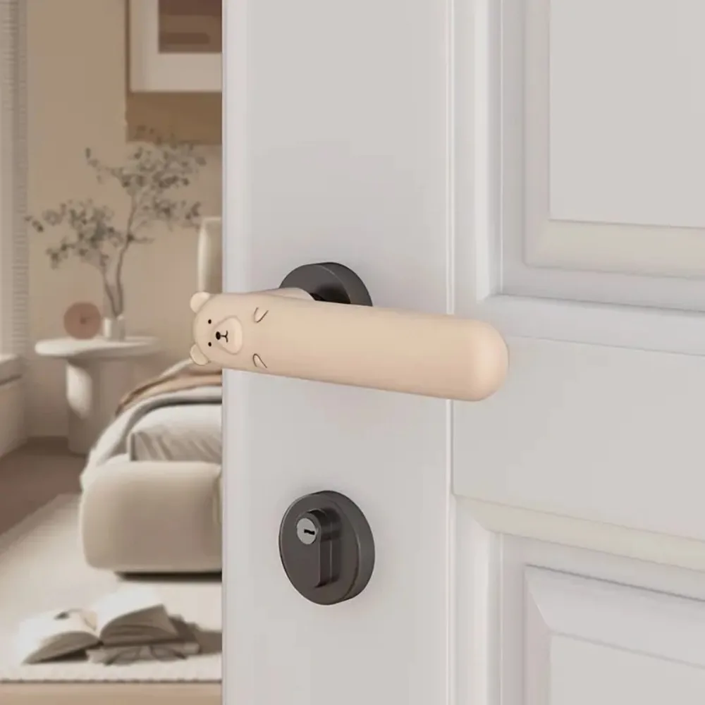 

Silicone Door Knob Cover Anti-static Anti Collision Door Handle Glove Cartoon Durable Doorknob Cover Wall Protectors