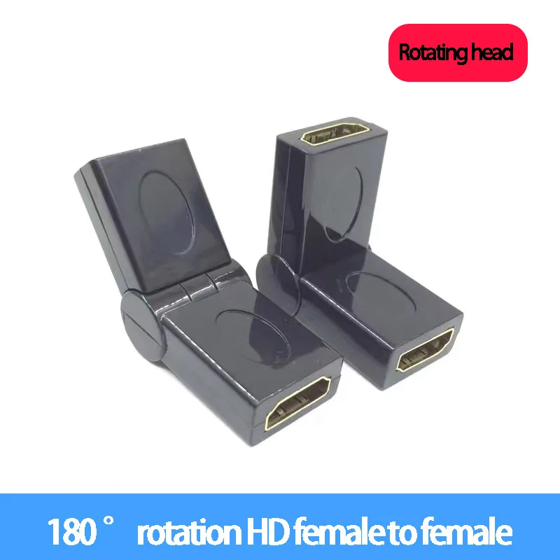 

Standard HD Female To Female 90 Degree Rotatable Extension Cord Adapter Right Angle 90 Degree High-definition Double Female Po