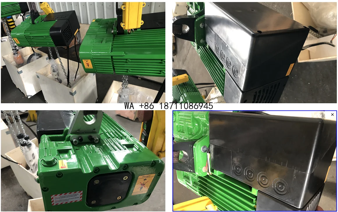 0.5-5 Ton European Electric Chain Hoist CE ISO Certified for Lifting Goods
