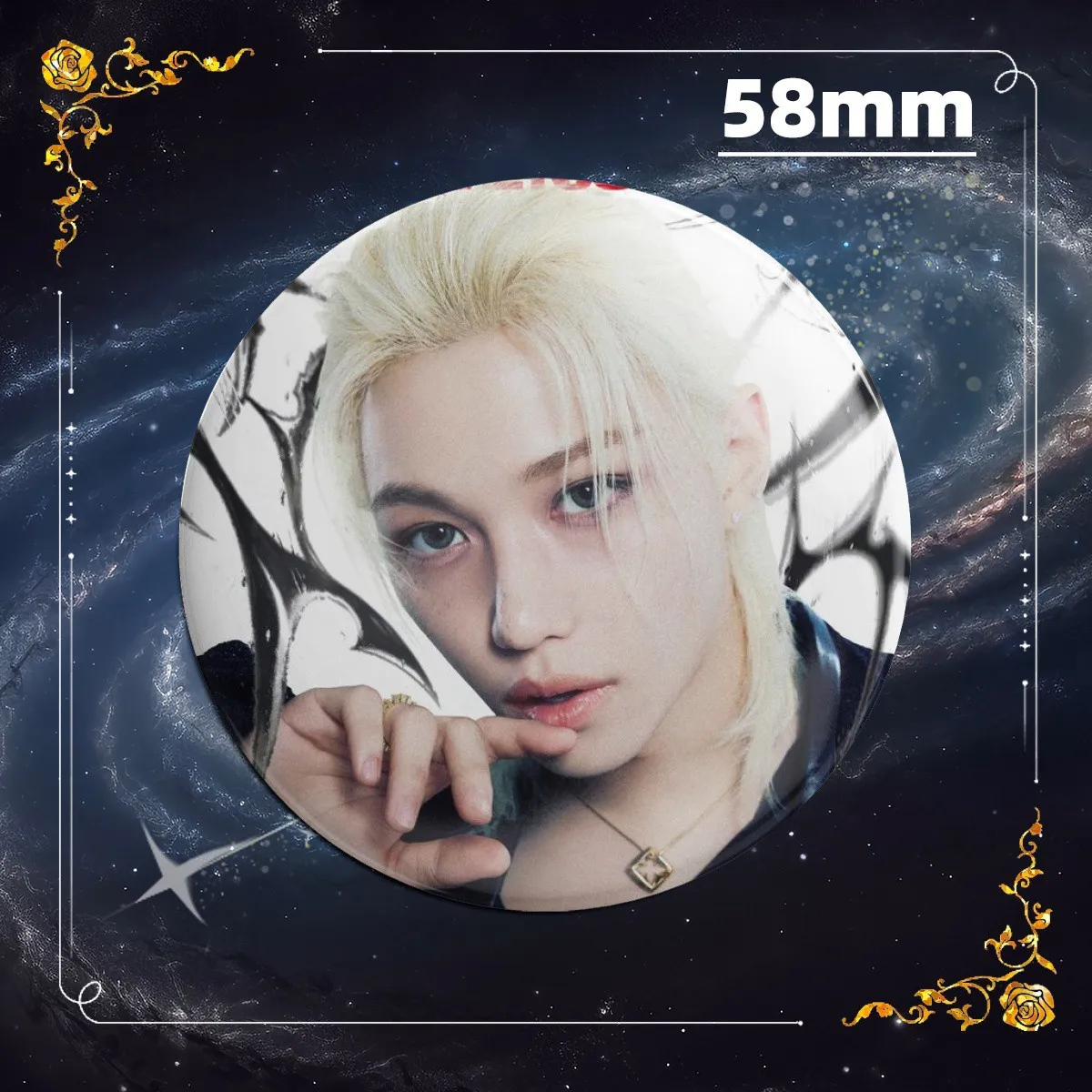 SKZOO STRAY KIDS World Tour DominAT Badge Tin Pin, Support Merchandise, Birthday Gift