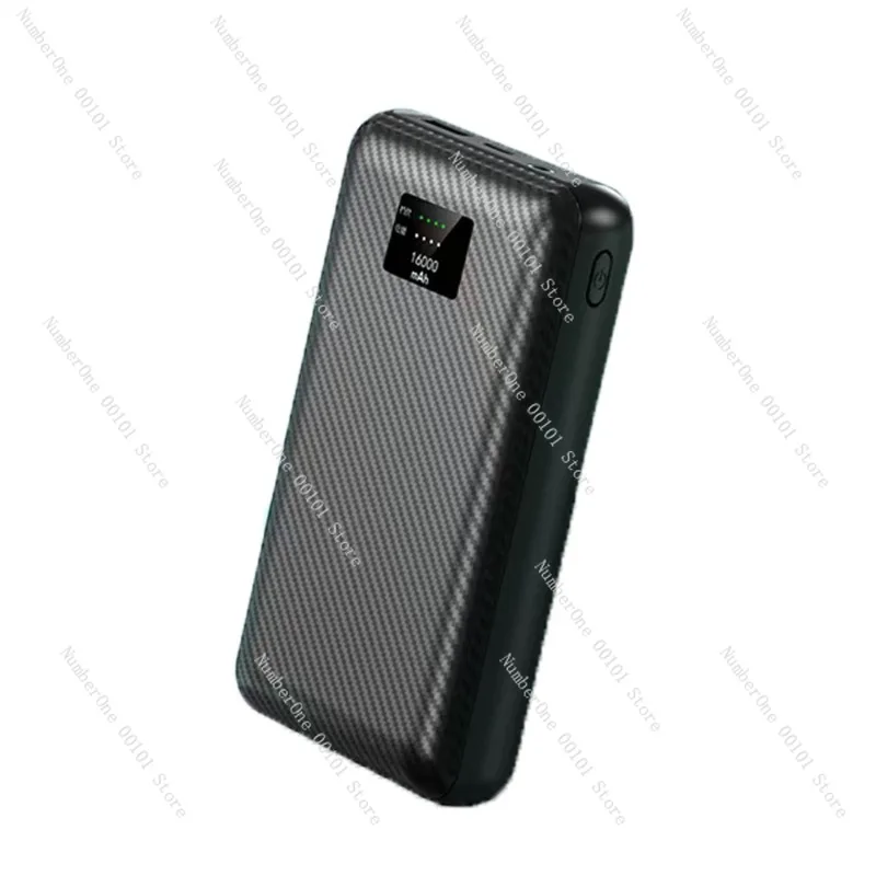 

Power bank Digital power display Fabric design 16000 mAh power bank