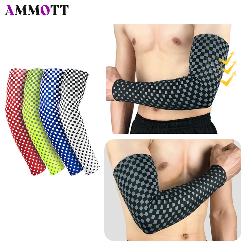 

1pair Compression Arm Sleeves for Golf UV Protection Perspiration Cooling Skin Skin Protection for Biking Sun Sleeves