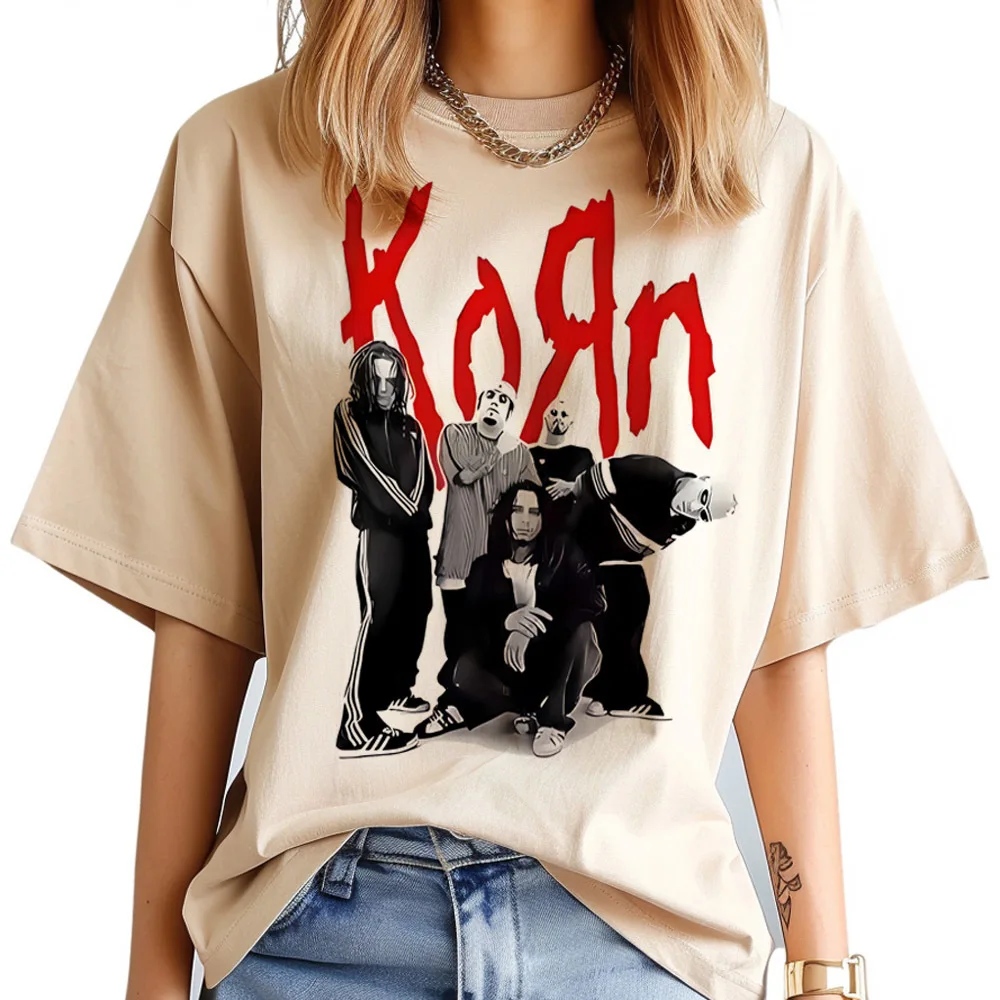 Korn t shirt teen Psychedelic vintage clearance sales tshirt jojifuku dollette goth 2000s clearance sales