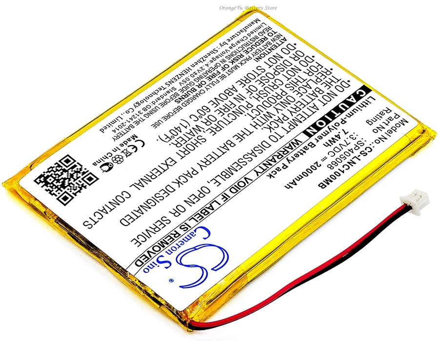 Replacement 3.7V 2000mAh BabyPhone Battery SP405068 for Luvion Supreme Connect Prestige Touch