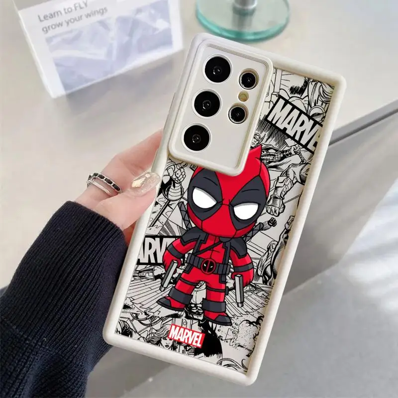 Marvel Ironman Deadpool for Samsung Galaxy S24 Ultra S20 FE S23 Plus S22 S21 Ultra S23Ultra 5G Phone Case Silicone funda case