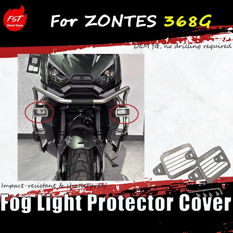 

For ZONTES 368G special modified fog lamp protection cover, spotlight guard protection cover, decorative accessories