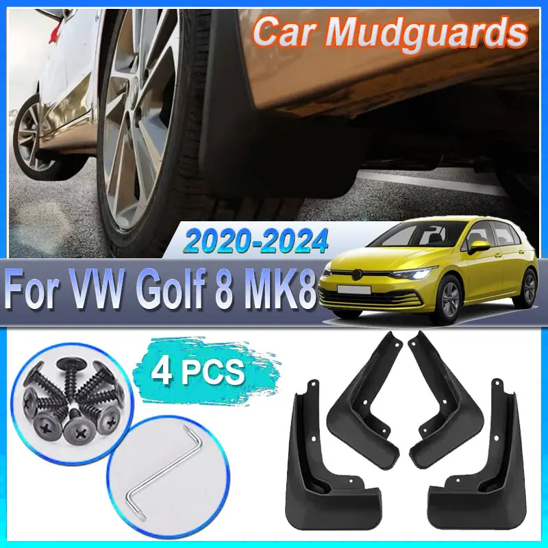 

For Volkswagen VW Golf 8 2020~2026 MK8 CD1 CG5 2021 Car Mudguards Mudflap Mudguard Splash Guards Mud Flaps Fender Splash-proof
