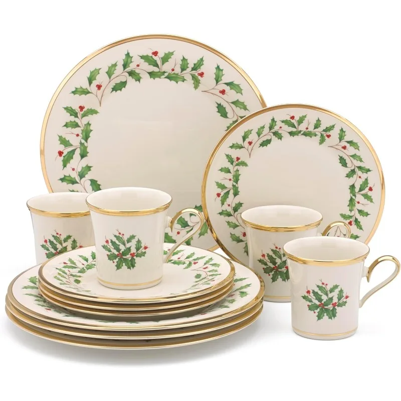 

Holiday 12-Piece-Plate-&-Mug Set