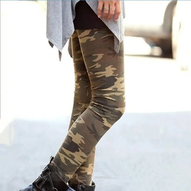 

Леггинсы женские с принтом в стиле милитари, укороченные, из легкого полиэфирного волокна, длиной до щиколотки, для осеннего сезона