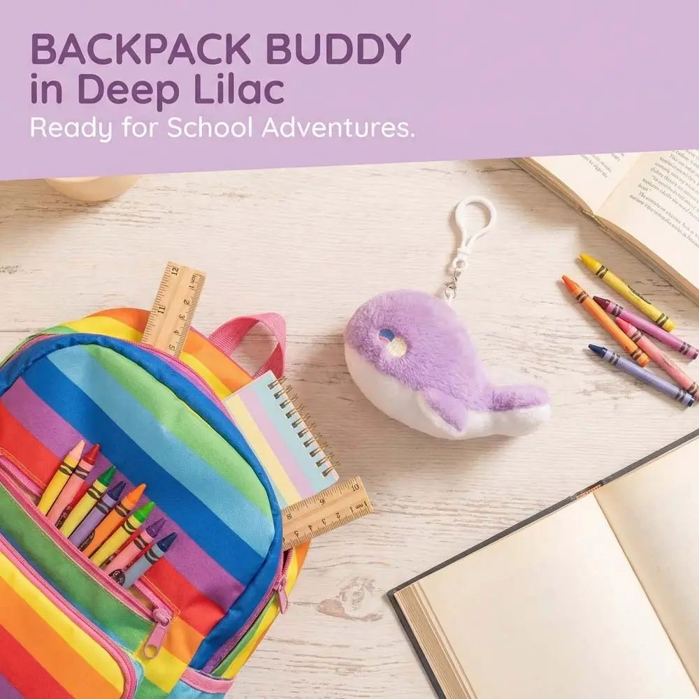 

Bag Charms Whale Plush Pendant Metal Ring Fluffy Soft Whale Plush Doll Jewelry Gift Cute Whale Plush Key Ring Backpack