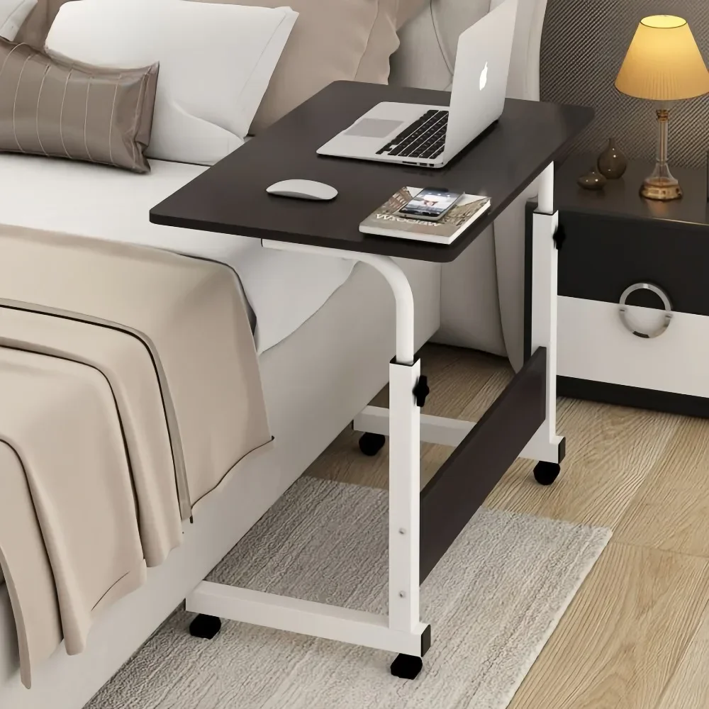 

A Folding Computer Mobile Lifting Desk Study Table Height Adjustable Computer Desk Folding Bedside Tray Mobile Computer Desk