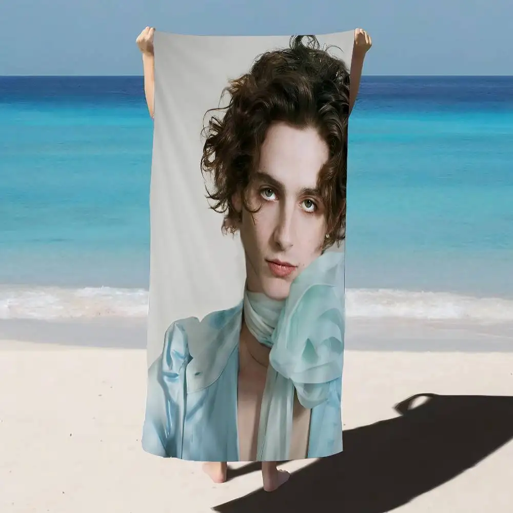 T-Timothee Microfiber Blanket Quick Drying Beach Towels Oversized Printing Super Absorbent Pool Towel Blanket