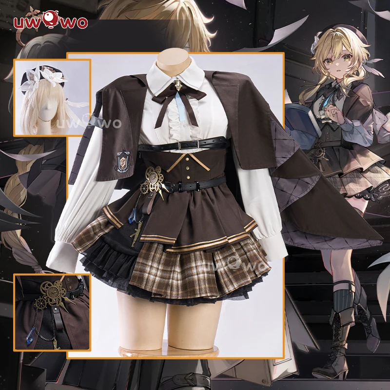 

PRE SALE UWOWO Traveler Lumine Cosplay Game Genshin Impact Traveler Lumine Detective Cosplay Costume Halloween Costumes