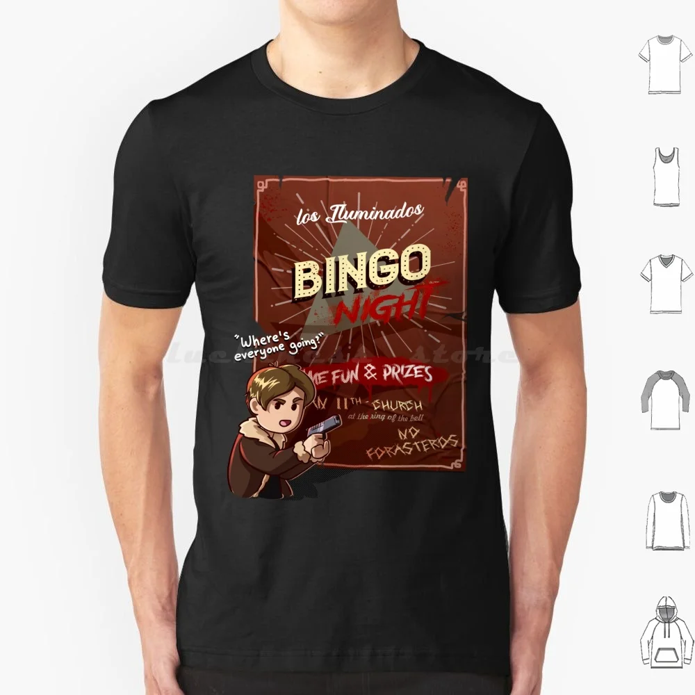 Los Iluminados Bingo Night T Shirt Men Women Kids 6xl 4 Re4 Re Games Geek Videogame Horror Leon Leon S Kennedy Iluminados Las