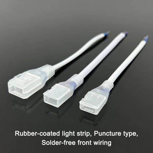 Imagen 2 del producto Cableado frontal sin soldadura 12V/24V/110V/220V 8mm 10mm 2 pines conector de tira Led de 2 pines