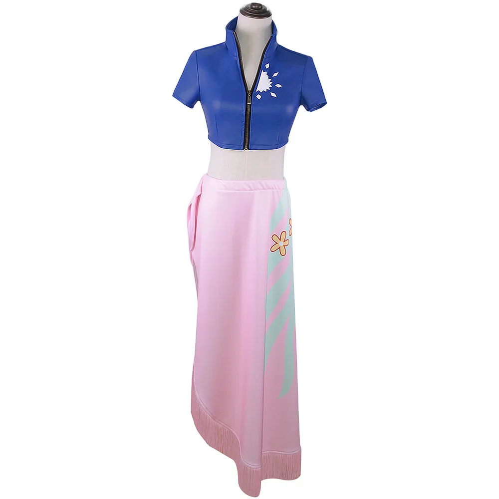 Anime une pièce Nico Robin Cosplay Costume haut et Wrap Skirfor femmes une pièce Anime Nico Robin tenue robe view 2