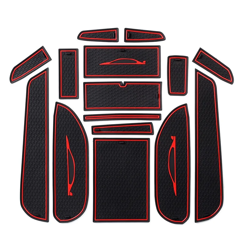 

Anti-Slip Car Gate Slot Mat For Honda Civic 2005-2010 8th Gen Door Groove Pad Rubber Coaster Auto Interior Accessories
