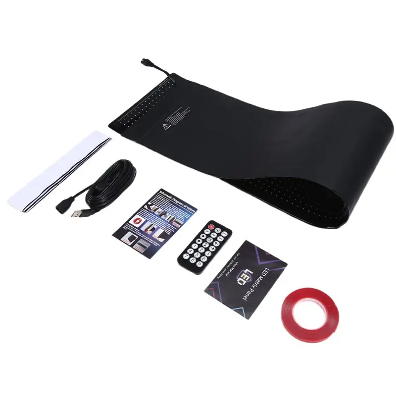 Bluetooth APP Controlled Programmable LED Scrolling Sign Bright LED Display For Text Car Christmas Advertising