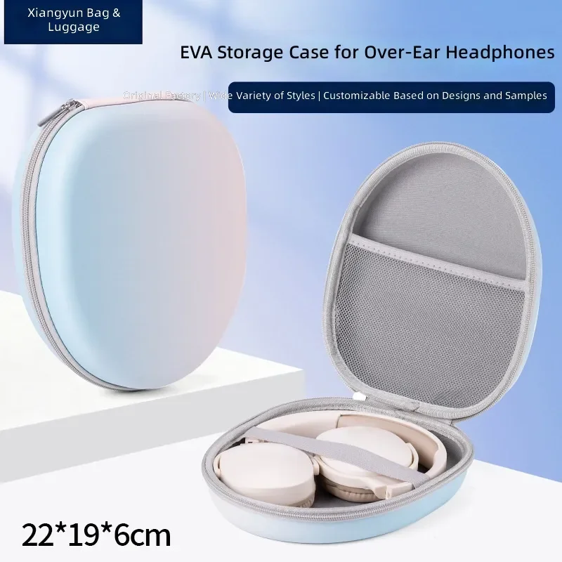 Universal Headset Storage Bag Thickened EVA Material Zipper Closure Design Durable Protective Case for Wireless Bluetooth