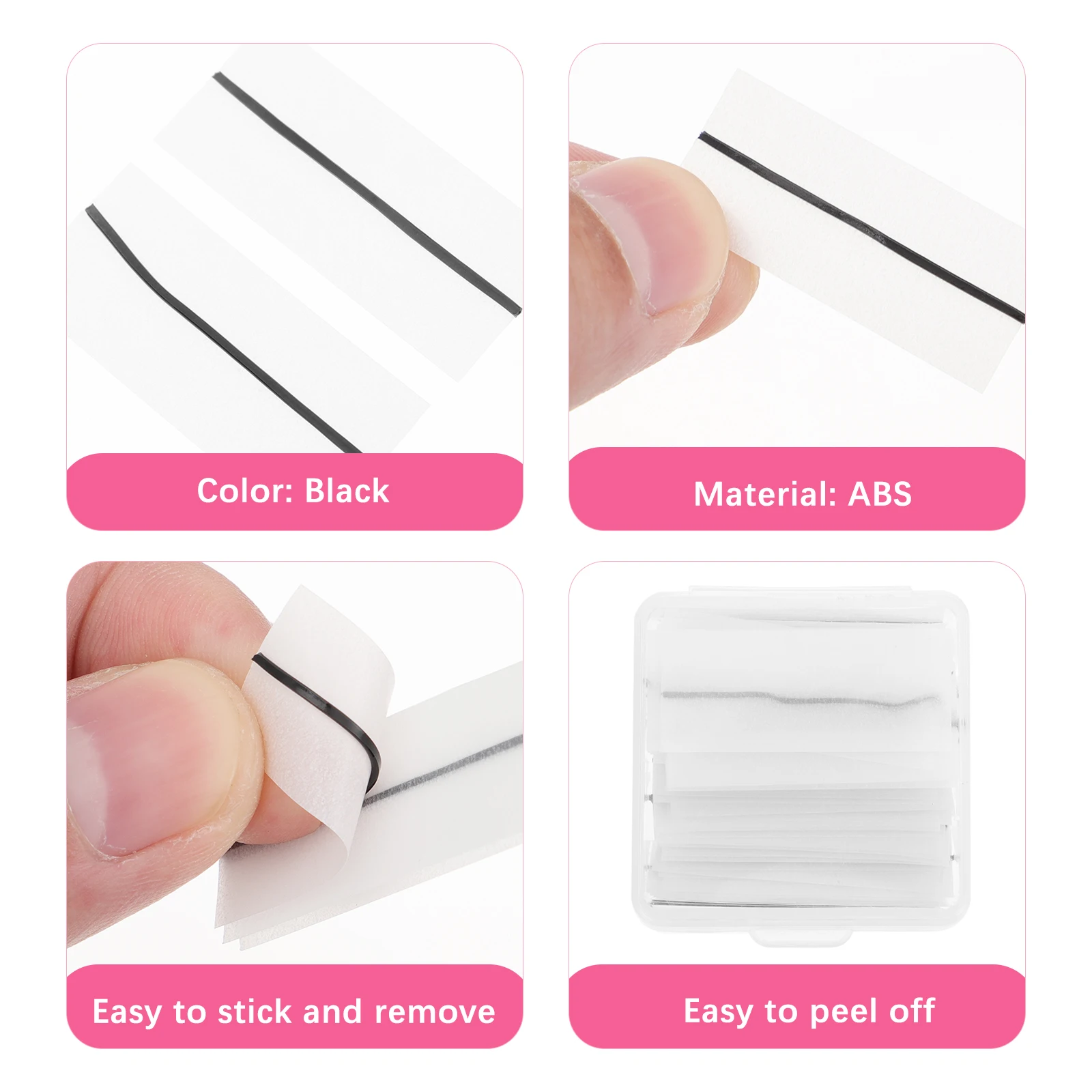 

102 Pcs Eyelash Adhesive Extension Glue Strip Paster Self Adhesive Sticker Abs Safe Durable lashes salon cosmetics studio lash
