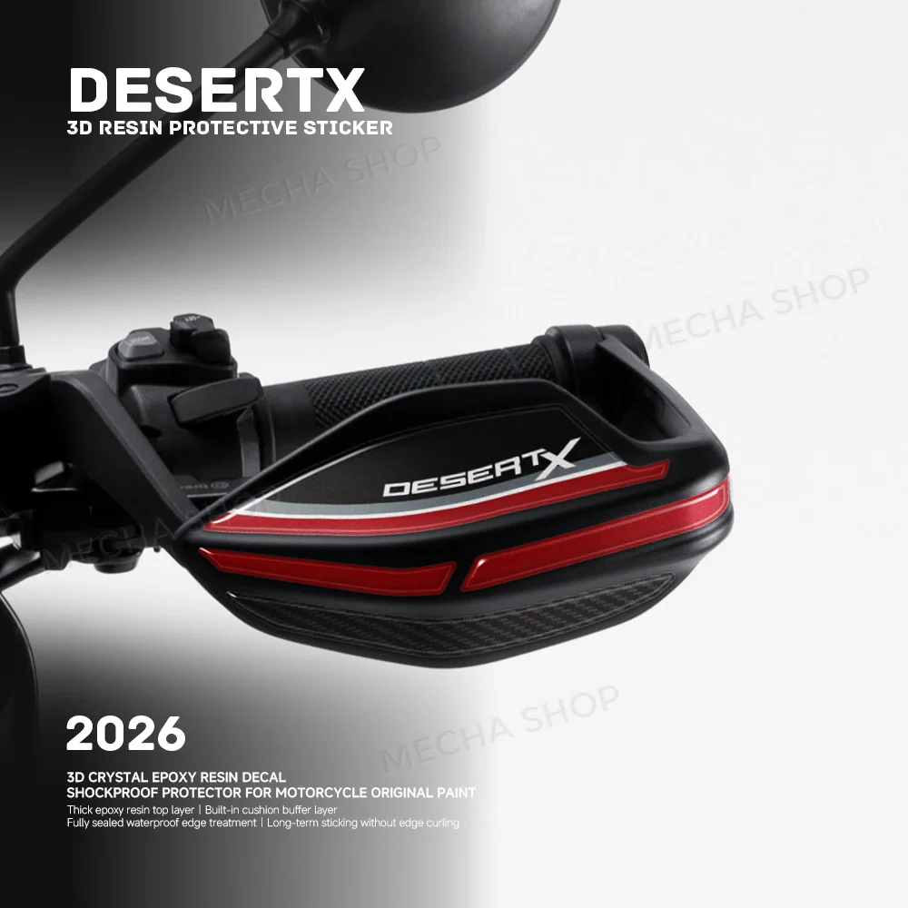 For DesertX 2026 Handguard Shield Sticker Motorcycle Hand Guard Protection Decal