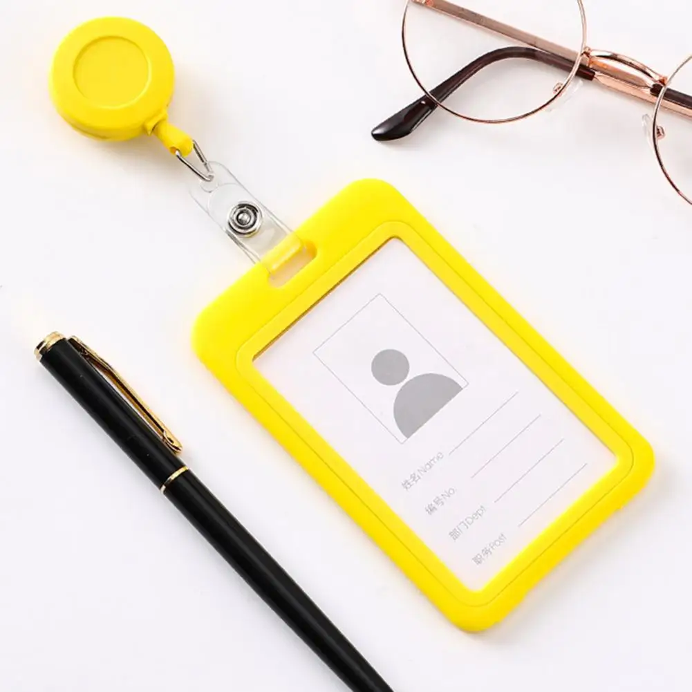 حامل شارة الموظفين من سبائك الألومنيوم ، حافظة بطاقة هوية آمنة ، حامل بطاقة هوية ترخيص العمل ، مادة Pp عالية