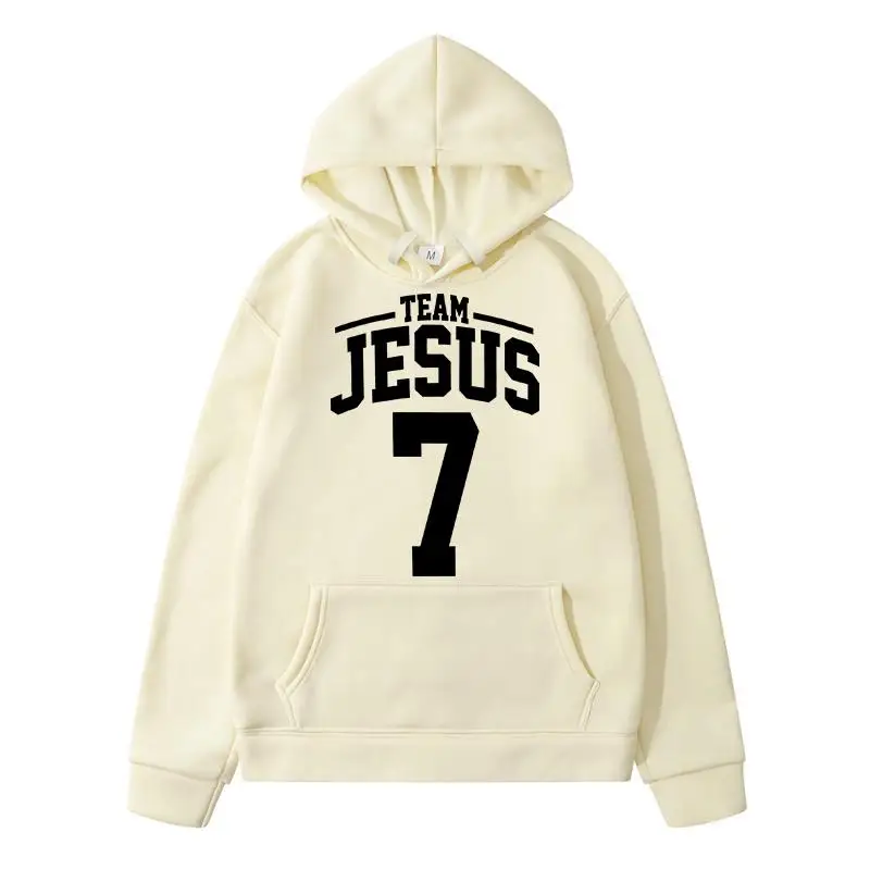 Team Jesus 7 Sweatshirts for Men Sweatshirt Men's Winter Sweater Women's Sweat-shirt Y2k New in Hoodies & Hoodie