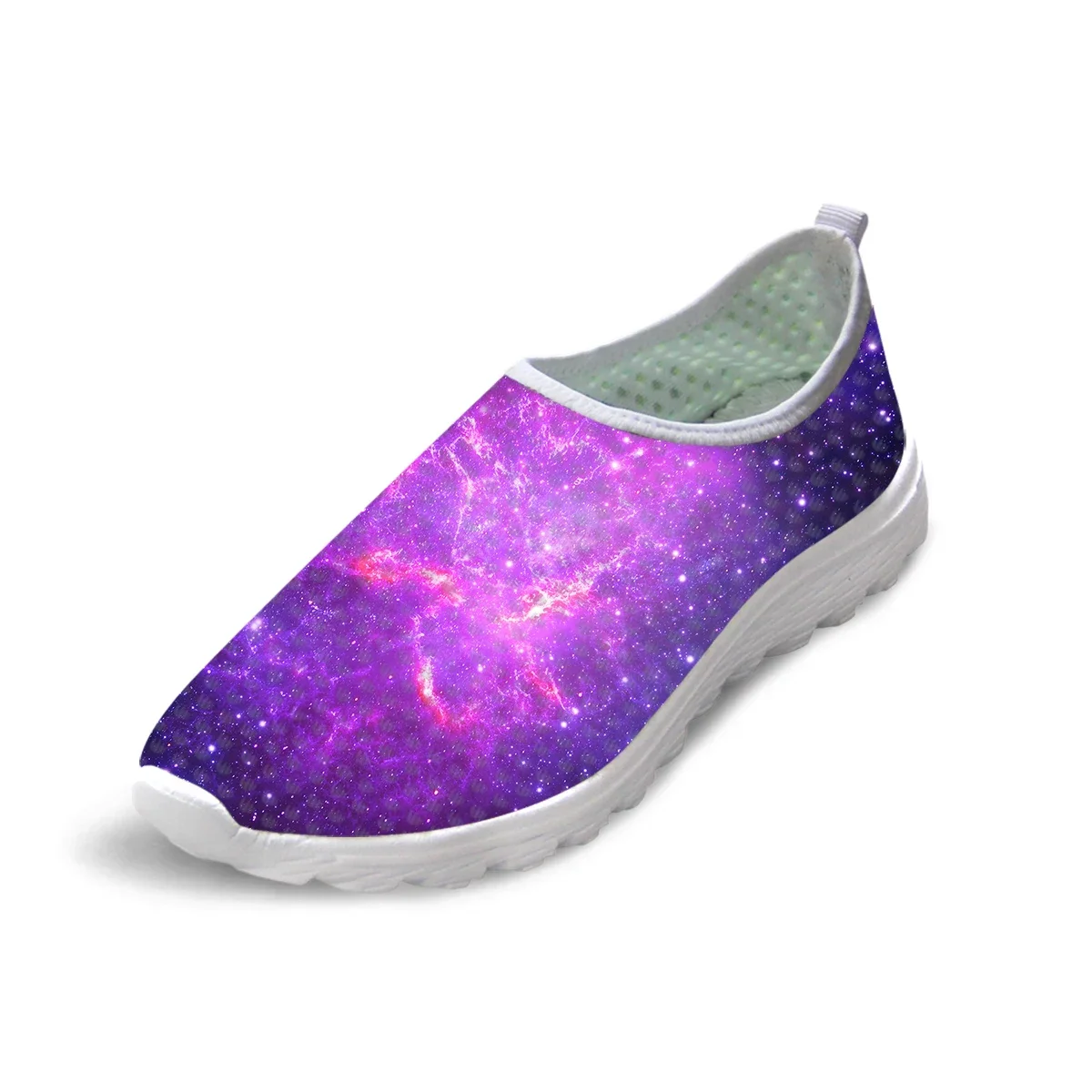 Twinkling Star Starry Sky Galaxy Casual Canvas Shoes Low Top Lightweight Breathable 3D Space Print Men Women Slip-on Sneakers