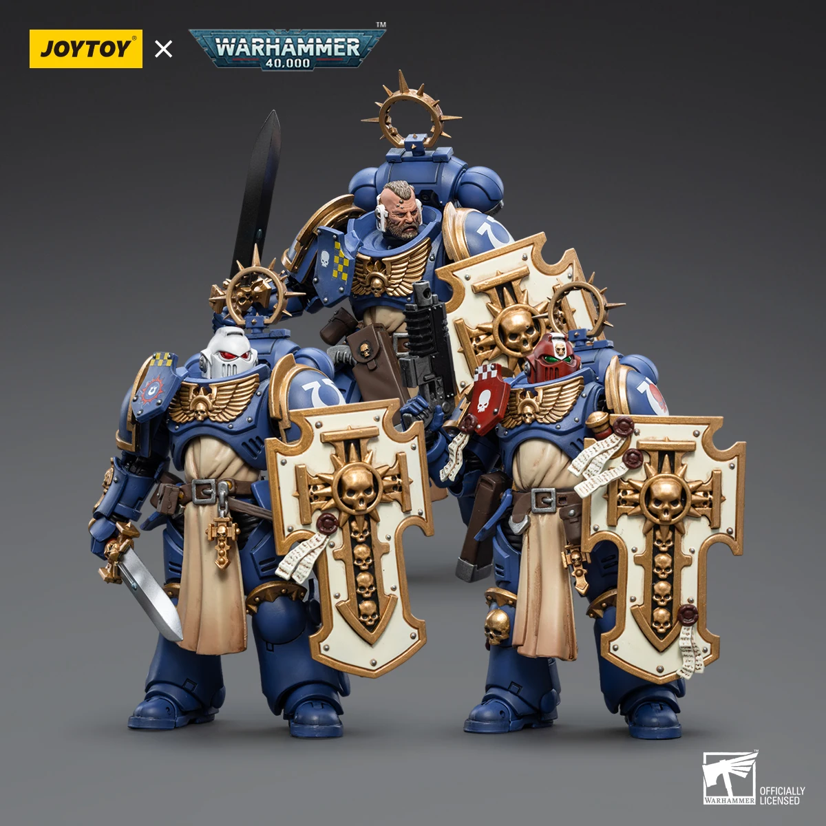 YTOY Warhammer Chain Action Figures, Bladeguard Anime Military Model, Ultramarines, 40K, 1/18, En Stock