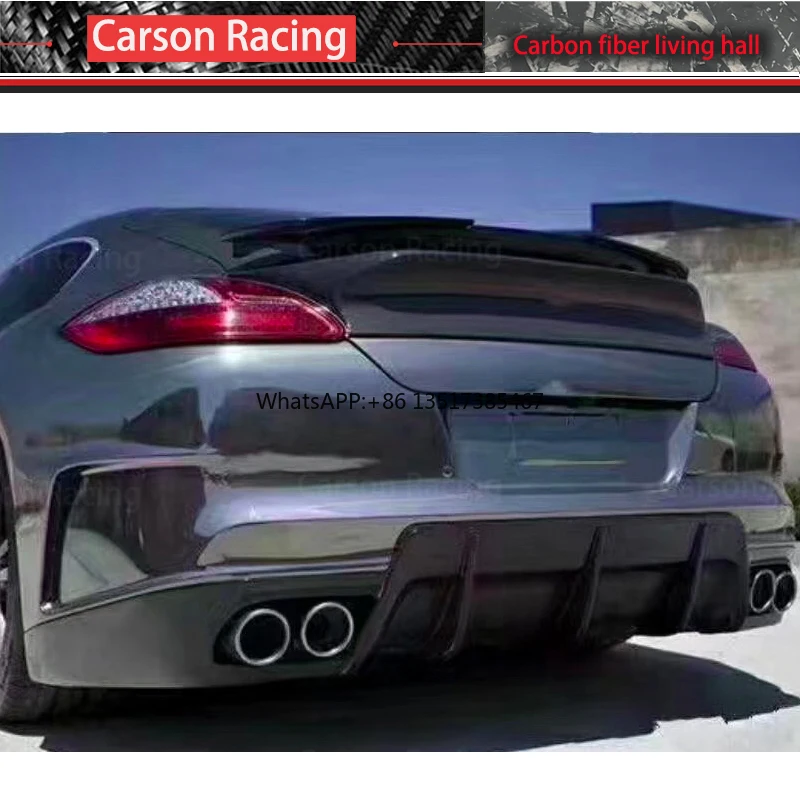 High Quality Real Carbon Fiber Spoiler Wing Trunk Lip for 2009-2016 Porsche for Panamera 970 Stylish Rear Boot Cover Car Styling