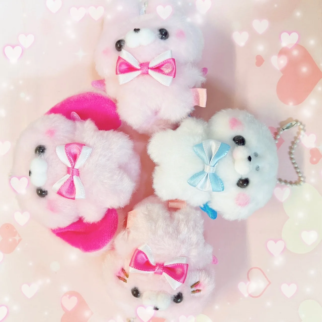 Yell world capsule toys Sukuttotacchisan 9 Mizupin Tenshi kawaii stuffed animals angel cat seal rabbit otter panda with wing