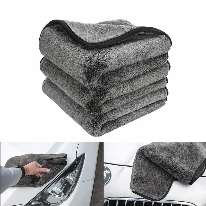 Car Wash Accessories Super Absorbency Car Cleaning Cloth Premium Microfiber Auto Towel One-Time Drying