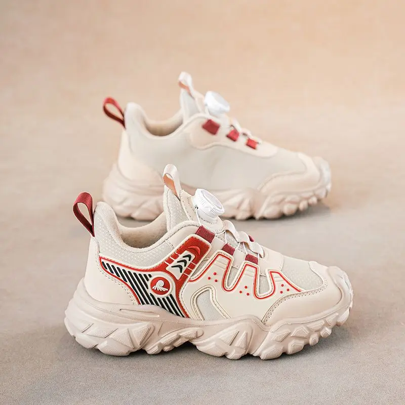 

Boys Winter Shoes 2026 New Warm Lined Kids Sneakers Waterproof Leather Non Slip Running Shoes for School Boys Casual Footwear