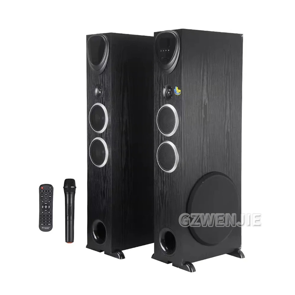 

10 Inch Floor-standing Three-way Speaker 2.1 With Dual Bass Home Theater Hifi Bluetooth Hifi Speaker High Fidelity 200W A Pair