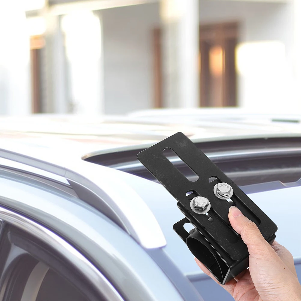 

Luggage Rack Clamp Roof Mount Brackets Led Light Bar Bracket Sturdy Durable Carbon Steel SUV Accessories Easy Installation