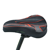 Bike Seat Bicycle Silicone 3D Gel Saddle Seat Cover Mountain Bike Saddle Pad Padded Soft Cushion Breathable Cushion Cover