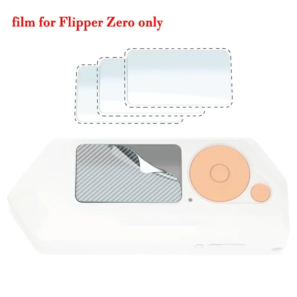 Transparent For Flipper Zero Game Console 3pcs Fingerprint-Resistant Protection Films Screen Protector Game Supplies For Gift
