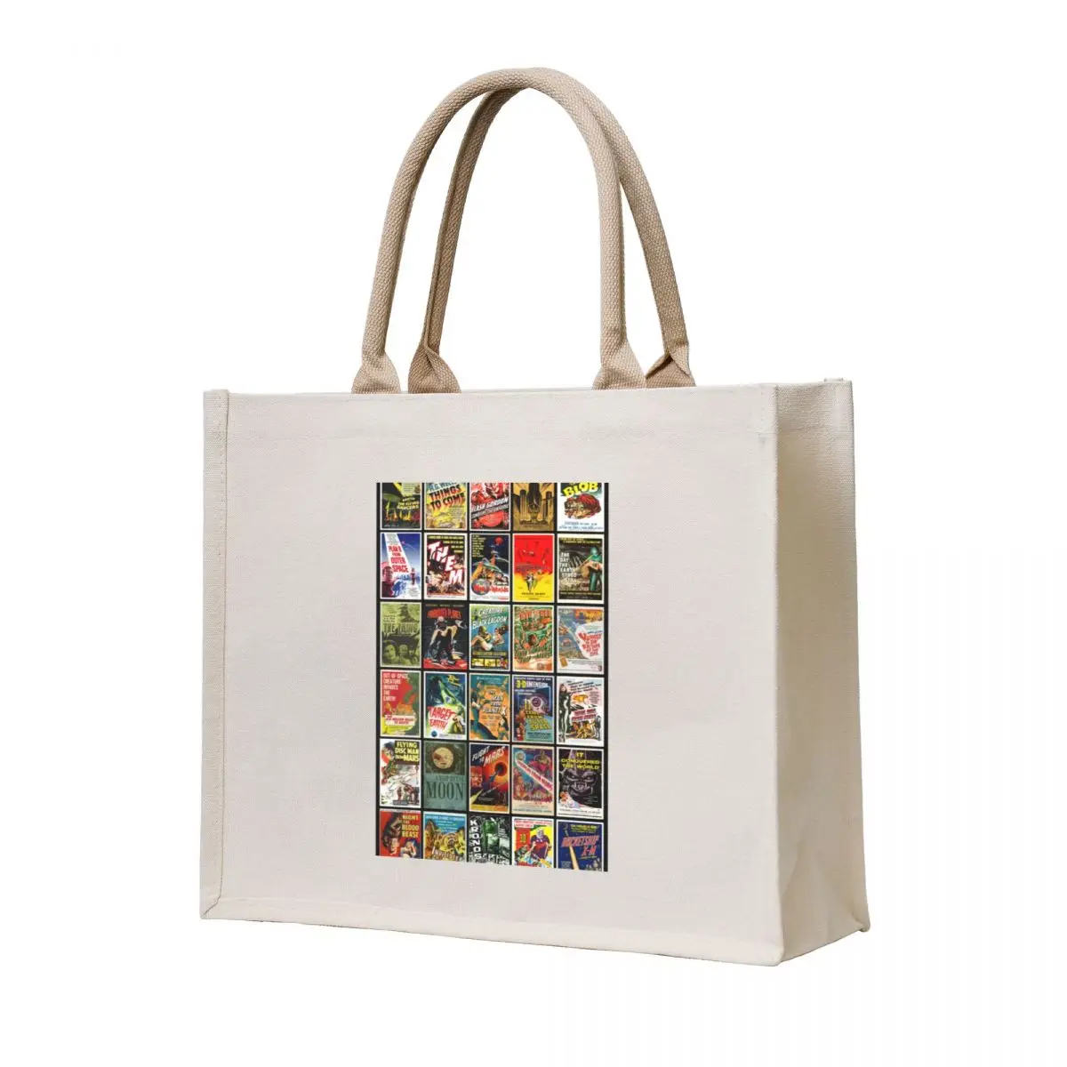 

Classic Science Fiction Movie Posters Tote Bag sacs de shopping custom fabric bag custom canvas bag