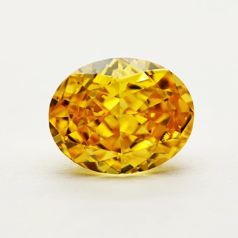 Top Colors Oval Crushed Ice Cut 4K Cutting Cubic Zirconia 5A Grade High Carbon Diamond CZ Lab Created Zircon Loose Gemstones