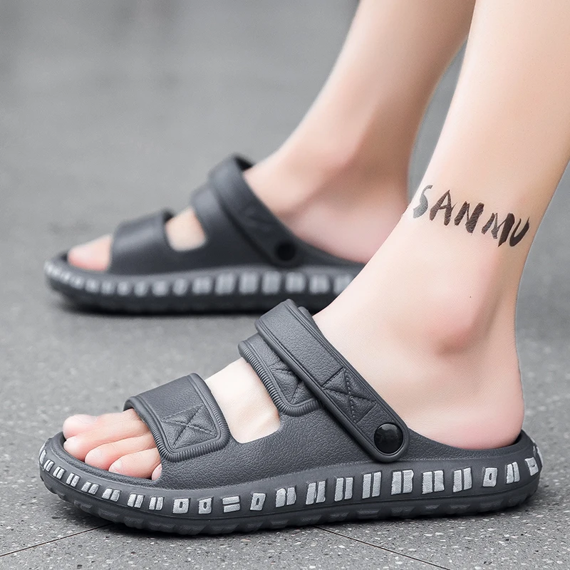 Men's Summer Concise EVA Slippers Fashion Mens Waterproof Light Shoes New Men Slip-on Outdoor Sandals Man Comfortable Beach Shoe