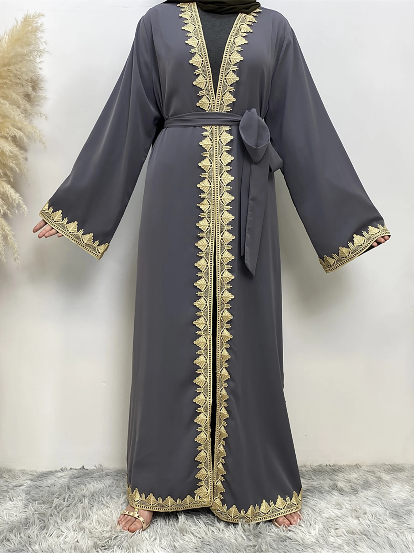 Modest Abaya Ramadan Dubai Robe Femme Musulmane Turkey Kaftan Islamic Clothing Muslim For Women Kimono Caftan Marocain Cardigan