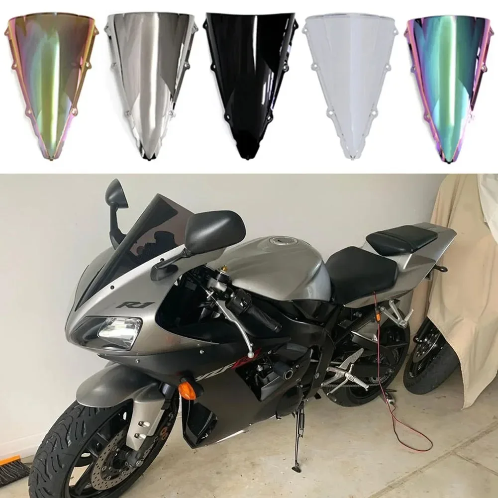 Motorcycle Front Windshield Windscreen For Yamaha YZF R1 2002 2003