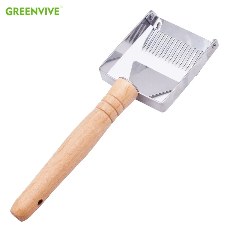 

Honey Fork Shovel Stainless Steel Scraper Honey Uncapping Tool Supply Wooden Handle Tool Uncapping Fork Beekeeping Pszczelarstwo