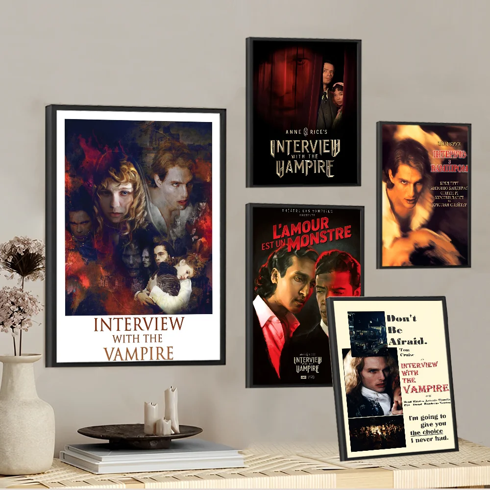 Interview with the vampire Classic Vintage Posters Whitepaper Prints Posters Artwork Kawaii Room Decor